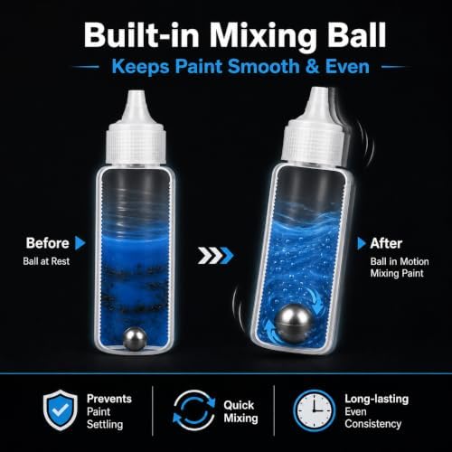 30ml Empty Paint Bottle, Squirt Pigment Condiment Container with Scale