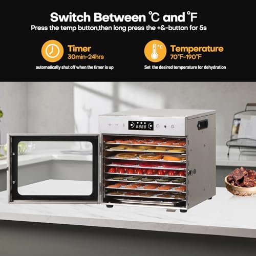 Panana Food Dehydrator Machine, 8 Trays