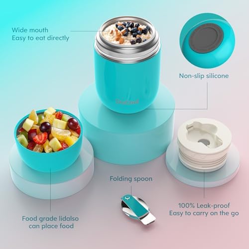 DaCool 2 Pack Food Thermo for Hot Food 16 OZ Insulated Food Jar Kids
