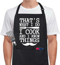 Xornis 100% Cotton Funny Apron for Men Women Adjustable Bib Aprons