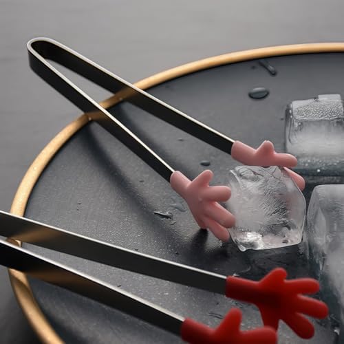 8PCS Mini Food Tongs, 5.3 inch