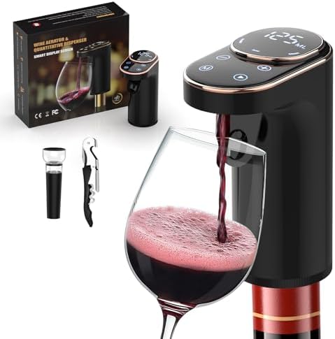 Electric Wine Aerator Upgraded Rechargeable Wine Dispenser & Decanter