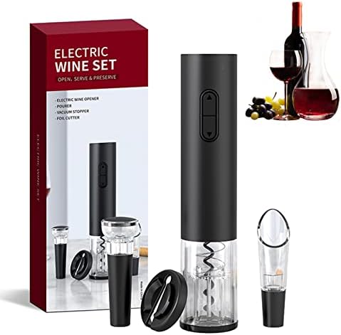 Electric Wine Opener Set, Battery Operated Wine Bottle Opener with