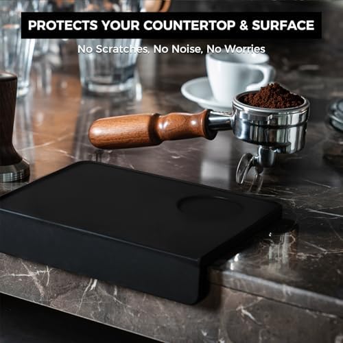 CHULUX Coffee Tamper Mat for Espresso, Silicone Tamping Pad, Anti-Slip