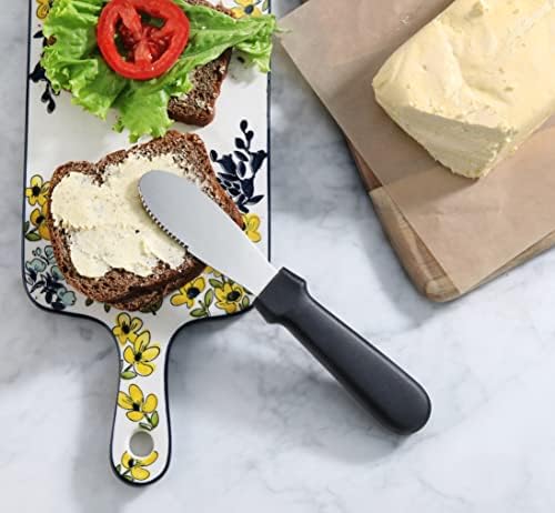 New Star Foodservice Plastic Handle Stainless Steel Butter Spreader