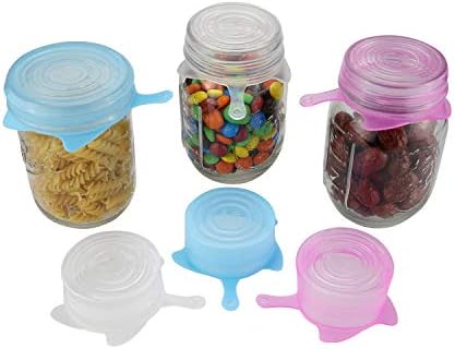 Silicone Stretch Lids, 6 Pack, Various Sizes
