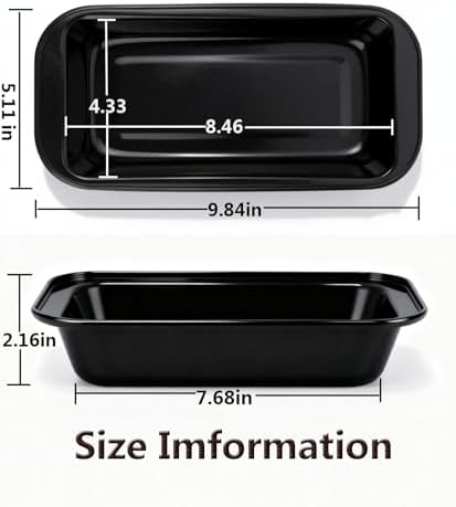 Yoehka 6 Pack Bread Pan Set, Non-Stick 8×4 Carbon Steel Loaf Pans