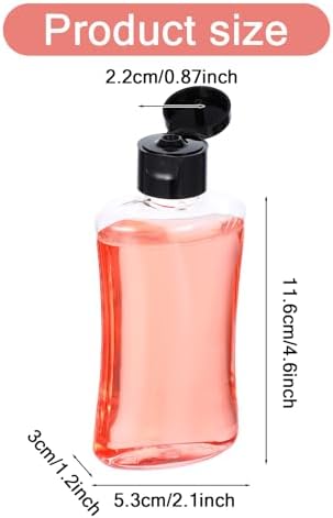 48 PCS Travel Bottles with Flip Cap, 3.4 oz Clear Travel Containers