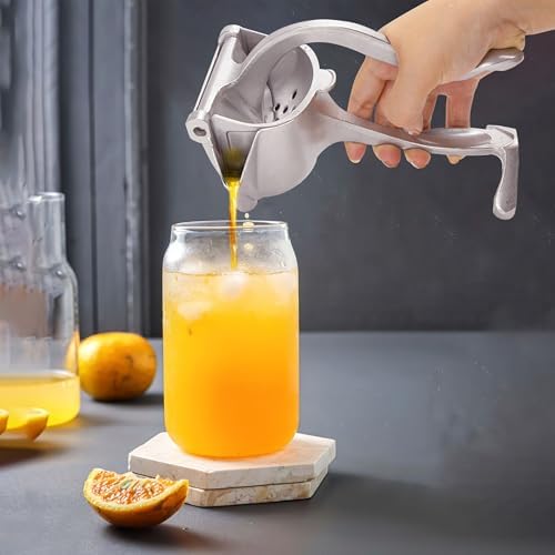 Bar Juicer, Silver Aluminum Alloy Handheld Citrus Press, 8 inch