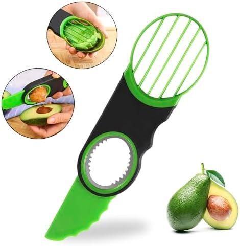 Stainless Steel Avocado Slicer, Corer and Paring Knife
