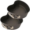 7 Inch Heart Cake Mold Springform Pan, Nonstick Carbon Steel