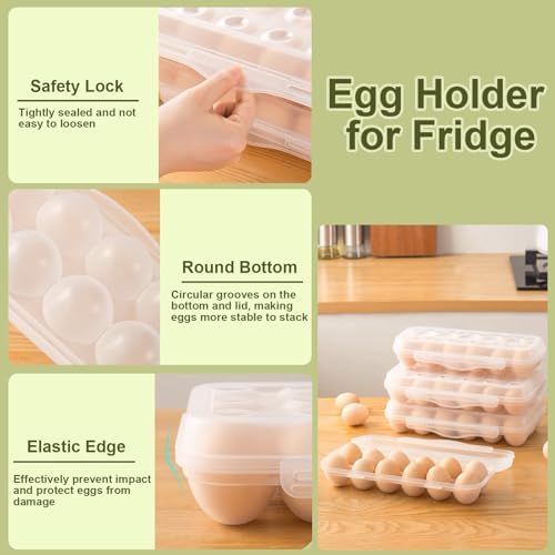 12 Grid Plastic Egg Container, 2 Packs