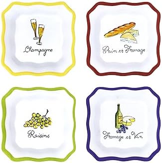 Le Cadeaux Luxury Melamine Mini Condiment Bowls Assorted Wines and