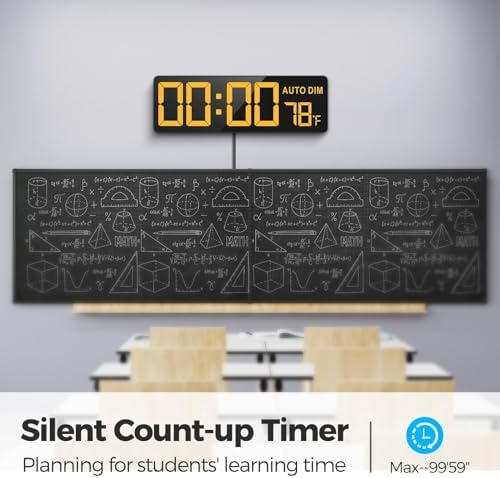 REACHER 16.5-Inch Digital Wall Timer
