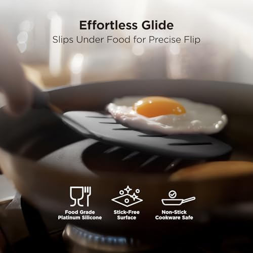 Kitchen Mama WaltzGrip Platinum Silicone Pancake Spatula