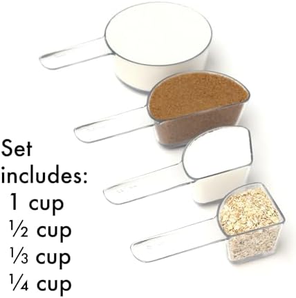Visual Measuring Cups – Easy-Read, Fraction Shaped Measuring Cups