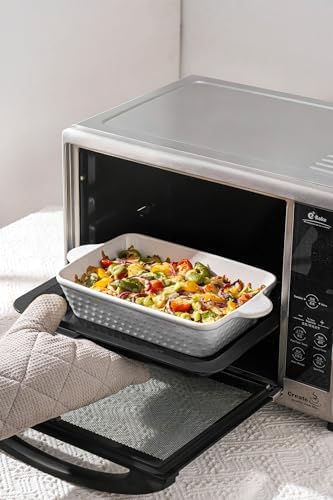 FOBENTA Casserole Dishes for Oven - Ceramic Bakeware Sets of 4