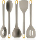 MOACC Silicone Kitchen Utensil Set, 13inch, Light Grey