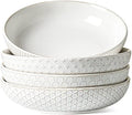LE TAUCI Pasta Bowls 42oz, Large Salad Bowl, Ceramic Embossment
