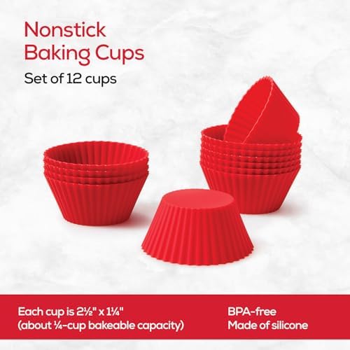 King Arthur Baking Company Silicone Muffin Cups, Regular Size