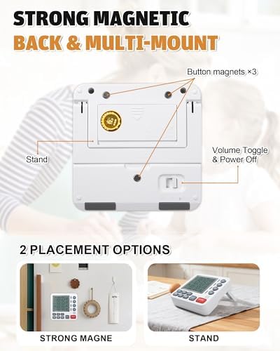 TPNEG 4-Channel Digital Kitchen Timer with Alarm