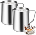 Milk Forther Cup for Coffee Cappuccino Latte Art(2, 350ml/12 oz)