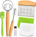 BOORIKA Sourdough Bread Baking Tool Set with Danish Dough Whisk, Bread