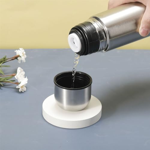 Insulated Thermal Bottle With Cup Stainless Steel Coffee Flask For Hot