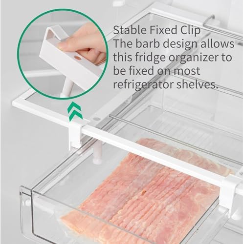 Large Fridge Drawer Organizer 14in-20in Upgradation Refrigerator