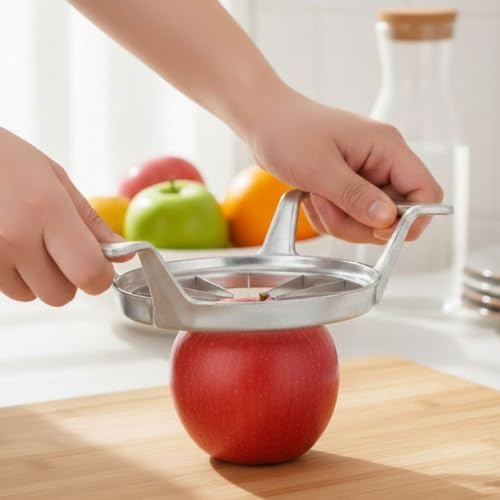 Soro Essentials- 12 Slice Hand-Press Apple Divider Aluminum- Easy to