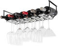 Wallniture Piccola Under Cabinet Wine Rack & Glasses Holder, Kitchen
