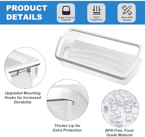 W10321304 Refrigerator Door Shelf Bin, Compatible with Whirlpool