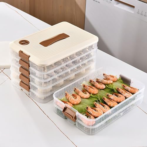 WUWEOT 4-layer Food Storage Container, Refrigerator Organizer Bin
