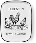 Funny Rooster Spoon Rest for Kitchen Counter - Ceramic Fowl Language