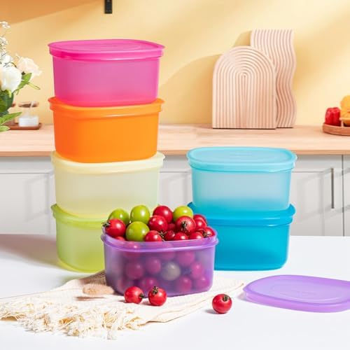 7-Piece Meal Prep Containers — 3.8-Cup Reusable Airtight Plastic Food
