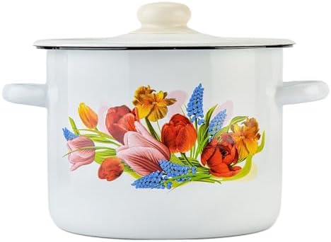 Enamel Cooking Pot with Enamel Lid