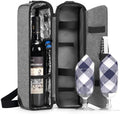 ALLCAMP Wine Bag, Wine Gift Set with Glasses & Opener, Gift for Lovers