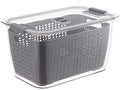Refrigerator Fruit Storage Container,Drain Airtight Box with