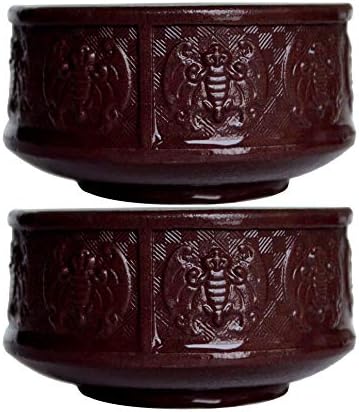 Yxhupot 2pcs Teacup 80ml Chinese Yixing Clay Zisha Cup Fu Luck Happy