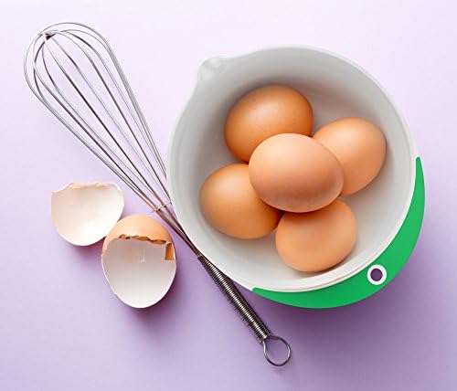 Vremi 3 Piece Plastic Mixing Bowl Set - Nesting Mixing Bowls with