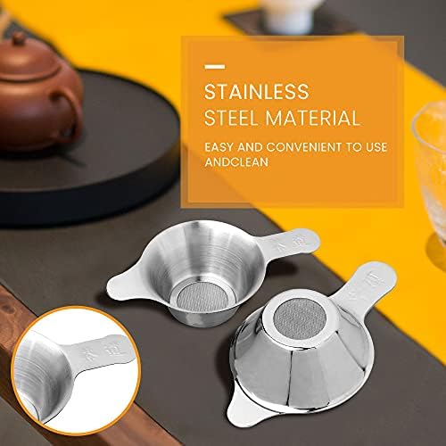 2 pack Fine Mesh Tea Strainers, Stainless Steel Small Mesh Tea Filter