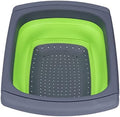 Rengue Collapsible drain basket, foldable silicone colander for fruit