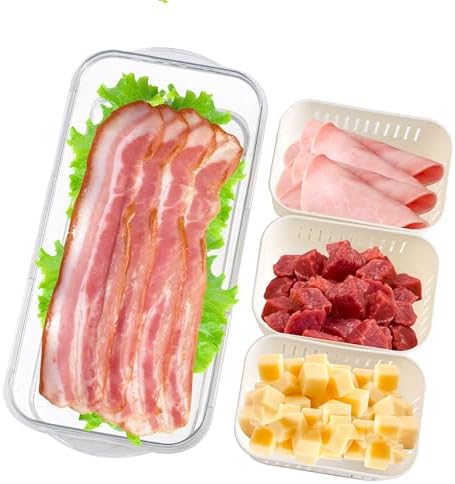 2 Pack Divided Snackle Box with 3 Compartments