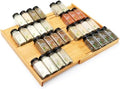 Bamboo Spice Drawer Organizer, 4-Tier Rack