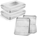 Leonyo Baking Pan with Lid Set of 4, 121⁄3 x 93⁄4 x 2 Inch Rectangular