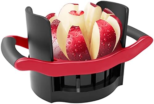 OOKUU Large 8-Blade Apple Slicer Corer, Red