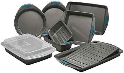 Rachael Ray Yum-o! Nonstick Bakeware Oven Lovin' Baking Pans Set, 10-Piece