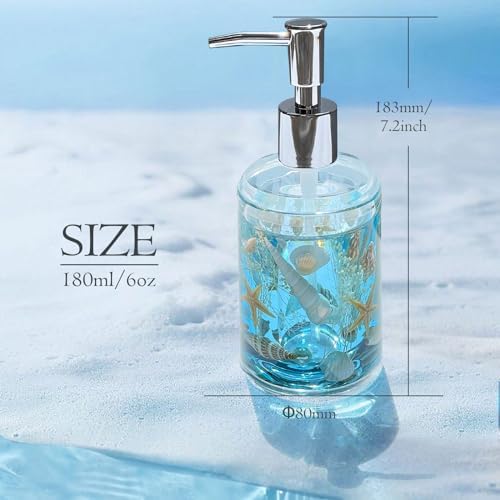 FONMY Acrylic Soap Dispenser, Blue
