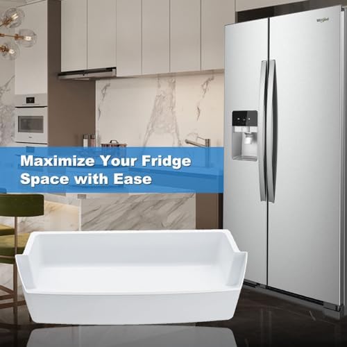 2 Pack 2187172 Refrigerator Door Shelf Bin Compatible with Whirlpool