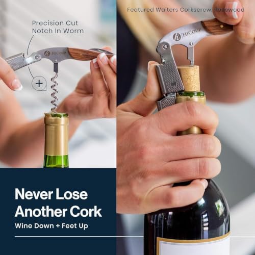 HiCoup Wine Opener - Professional Corkscrews for Wine Bottles w/Foil